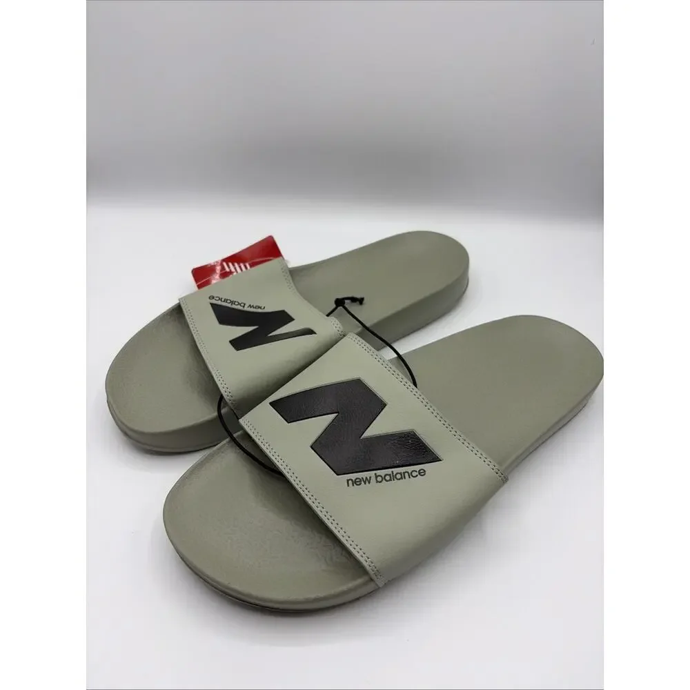 New Balance Men’s Sandals Slides Flip Flops Beach Pool US 12D Olive Green NWT